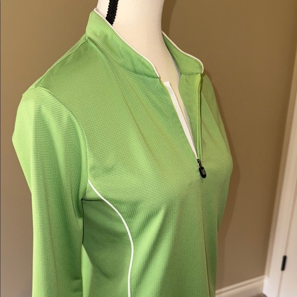 Cutter & Buck Golf Shirt Green 3/4 Sleeve Moisture Wicking Women's Sporty Sz S - Picture 4 of 10